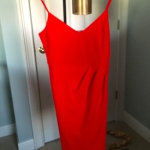 Red cocktail dress